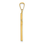 Load image into Gallery viewer, 14K Yellow Gold Diamond-cut Hollow Cross Pendant