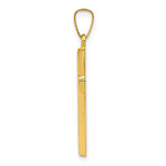 Load image into Gallery viewer, 14K Yellow Gold Hollow Cross Pendant 28mm length