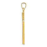 Load image into Gallery viewer, 14K Yellow Gold Hollow Cross Pendant 33mm length