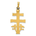 Load image into Gallery viewer, 14K Two-tone Gold Cara Vaca Crucifix Pendant