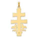 Load image into Gallery viewer, 14K Two-tone Gold Cara Vaca Crucifix Pendant