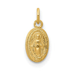 Load image into Gallery viewer, 14K Yellow Gold Miraculous Medal Charm 7mm width
