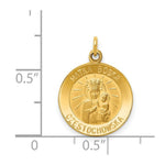Load image into Gallery viewer, 14K Yellow Gold Matka Boska Medal Charm