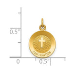 Load image into Gallery viewer, 14K Yellow Gold Confirmation Charm