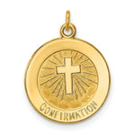 Load image into Gallery viewer, 14K Yellow Gold Confirmation Medal Charm