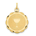 Load image into Gallery viewer, 14K Yellow Gold First Holy Communion Disc Charm