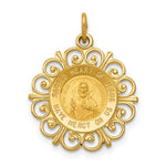Load image into Gallery viewer, 14K Yellow Gold Sacred Heart of Jesus Medal Charm