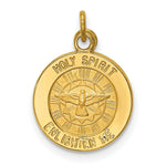 Load image into Gallery viewer, 14K Yellow Gold Holy Spirit Medal Charm