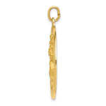 Load image into Gallery viewer, 14K Yellow Gold Saint Christopher Medal Pendant 29mm width