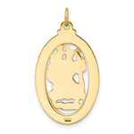 Load image into Gallery viewer, 14K Yellow Gold Saint Christopher Medal Pendant 17mm width