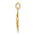 Load image into Gallery viewer, 14K Yellow Gold Saint Michael Medal Charm 19mm width