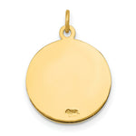 Load image into Gallery viewer, 14K Yellow Gold Guardian Angel Medal Charm