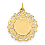 Load image into Gallery viewer, 14K Yellow Gold Saint Francis of Assisi Medal Pendant 19mm width