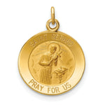 Load image into Gallery viewer, 14K Yellow Gold Saint Gerard Medal Charm 16mm width