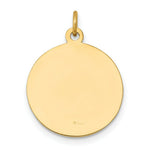 Load image into Gallery viewer, 14K Yellow Gold Saint John Baptist Medal Charm 15mm width