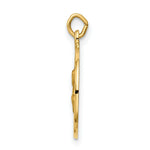 Load image into Gallery viewer, 14K Yellow Gold Saint Peter Medal Charm 15mm width