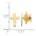 Load image into Gallery viewer, 14K Yellow Gold Polished Cross Tie Tac