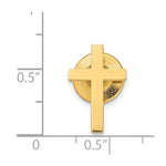 Load image into Gallery viewer, 14K Yellow Gold Polished Cross Tie Tac