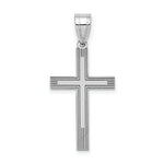 Load image into Gallery viewer, 14K White Cross Charm 25mm length