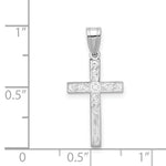 Load image into Gallery viewer, 14K White Cross Charm 25mm length