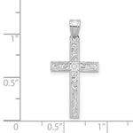 Load image into Gallery viewer, 14K White Cross Pendant