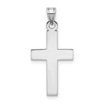 Load image into Gallery viewer, 14K White Gold Cross Pendant 29mm length