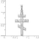 Load image into Gallery viewer, 14K White Gold Eastern Orthodox Cross Pendant