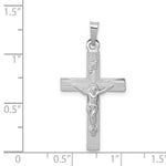 Load image into Gallery viewer, 14K White Gold INRI Crucifix Charm