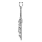 Load image into Gallery viewer, 14K White Gold INRI Crucifix Charm