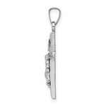 Load image into Gallery viewer, 14K White Gold INRI Crucifix Charm