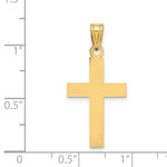 Load image into Gallery viewer, 14K Yellow Gold Cross Charm 30mm length