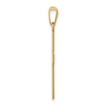 Load image into Gallery viewer, 14K Yellow Gold Polished Cross Charm 31mm length