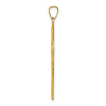 Load image into Gallery viewer, 14K Yellow Gold Celtic Cross Charm 37mm length