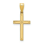 Load image into Gallery viewer, 14K Yellow Gold Cross Charm 25mm length