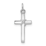 Load image into Gallery viewer, 14K White Gold Cross Charm 22mm length