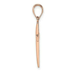 Load image into Gallery viewer, 14K Rose Gold Polished and Beveled Cross Charm Pendant