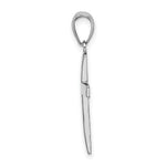 Load image into Gallery viewer, 14k White Gold Polished Cross Charm Pendant