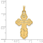 Load image into Gallery viewer, 14K Yellow Gold Eastern Orthodox Cross Pendant 34mm length