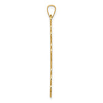 Load image into Gallery viewer, 14K Yellow Gold Eastern Orthodox Cross Pendant 41mm length