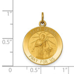 Load image into Gallery viewer, 14K Yellow Gold Saint Gerard Medal Pendant 19mm width