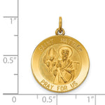Load image into Gallery viewer, 14K Yellow Gold Saint Matthew Medal Pendant 19mm width