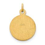 Load image into Gallery viewer, 14K Yellow Gold Saint Peter Medal Charm 12mm width