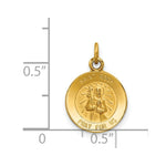 Load image into Gallery viewer, 14K Yellow Gold Saint Roch Medal Charm 12mm width