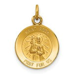 Load image into Gallery viewer, 14K Yellow Gold Saint Roch Medal Charm 12mm width
