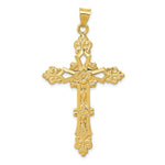 Load image into Gallery viewer, 14K Yellow Gold Polished Cross Pendant 54mm length