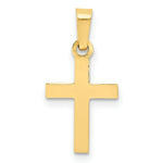 Load image into Gallery viewer, 14K Yellow Gold Cross Pendant 21mm length