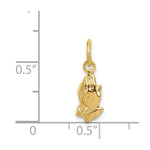 Load image into Gallery viewer, 14K Yellow Gold Praying Hands Charm