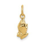 Load image into Gallery viewer, 14K Yellow Gold Praying Hands Charm