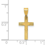 Load image into Gallery viewer, 14K Yellow Gold Laser Designed Cross 21mm length