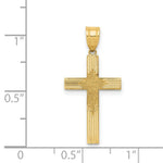 Load image into Gallery viewer, 14K Yellow Gold Laser Designed Cross 26mm length
